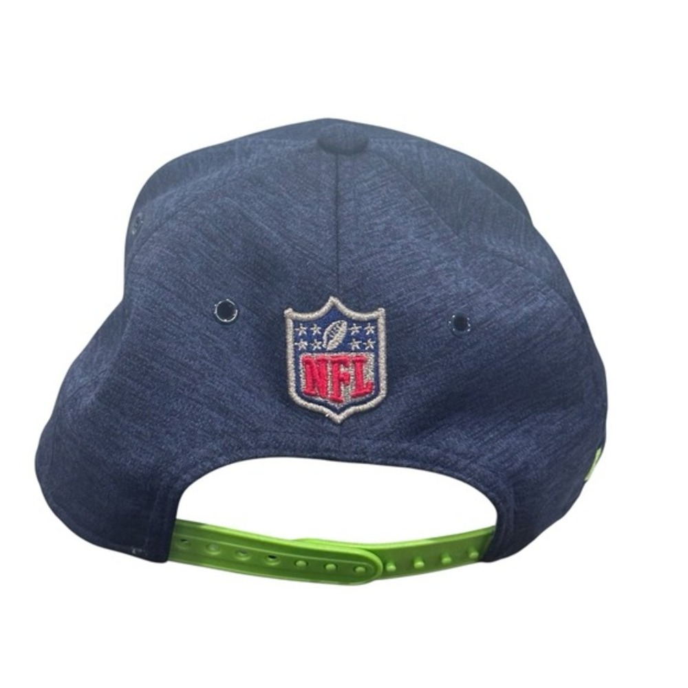 New Era 9Fifty Seattle Seahawks YOUTH Hat Neon Green Honeycomb Brim SnapBack Cap - Picture 3 of 7